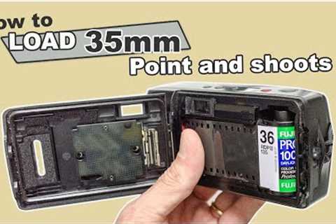Loading and rewinding 35mm film in a point and shoot camera (Beginners Guide)