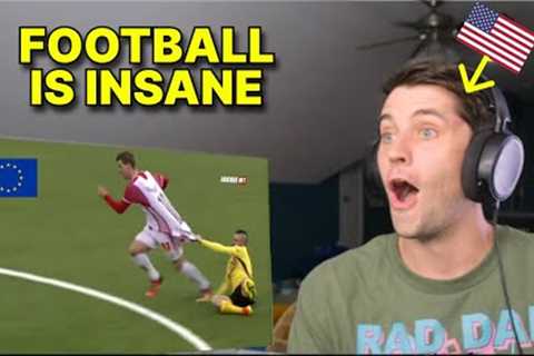 American reacts to Funniest Moments in Football