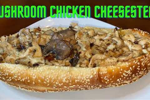 Make This Delicious MUSHROOM CHICKEN CHEESESTEAK From HOME  SIMPLE &amp; EASY RECIPE #cheesesteak