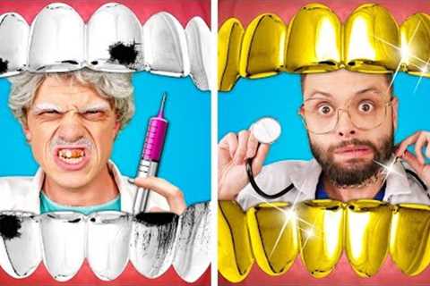 Rich Doctor Vs Broke Doctor! Parenting Tips - Cool Gadgets &amp; Funny Situations