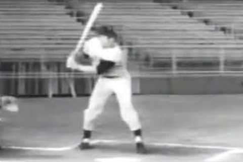 Willie Mays Slow Motion Home Run Baseball Swing - Greatest Player Of All Time