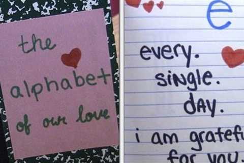 DIY Alphabet of Love Valentines day gift ideas, DIY gifts for boyfriend, Anniversary gift ideas