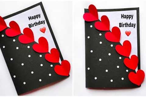 DIY - Happy Birthday Card | Birthday Greetings Card | Anniversary Card | Handmade Card|Birthday card