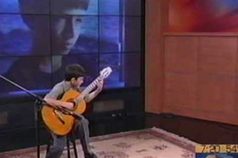 10 year-old prodigy Tim Callobre playing classical guitar on NBC4