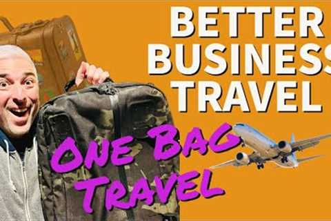 One Bag Travel for Business Travelers