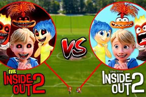 Drone Catches EVIL RILEY &amp; EVIL EMOTIONS vs RILEY &amp; EMOTIONS FROM INSIDE OUT 2 MOVIE IN..