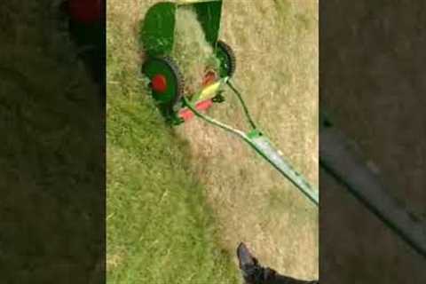 12'' Manual Lawn Mower Grass Cutting Machine For Garden By Lalka Grass Machine #shorts #short