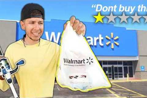 I Bought the WORST RATED Walmart Fishing Gear.. (Fishing Experiment)