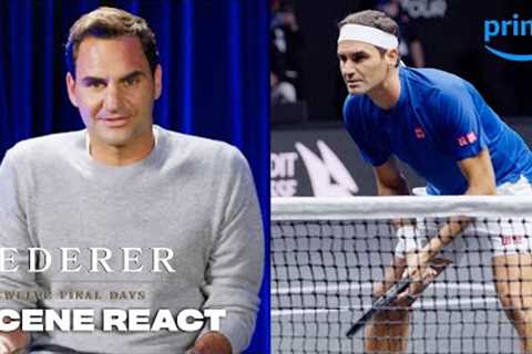 Roger Federer Reacts to Scenes From His Documentary | Federer: Twelve Final Days | Prime Video
