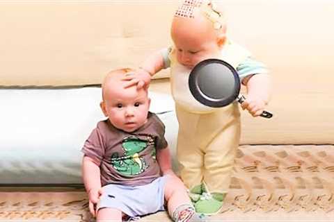 Hilarious Battles Of Twin Babies - Funny Baby Videos | BABY BROS