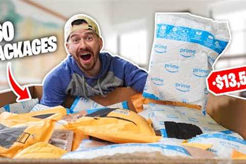 I Bought $13,500 Worth of UNOPENED Amazon Packages!! (Amazon Return Pallet Unboxing!)