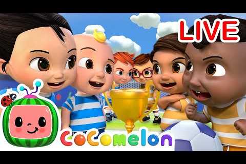 🔴 CoComelon &amp; Friends LIVE Best Kids Songs! - Soccer (Football Song), Wheels on the Bus + MORE