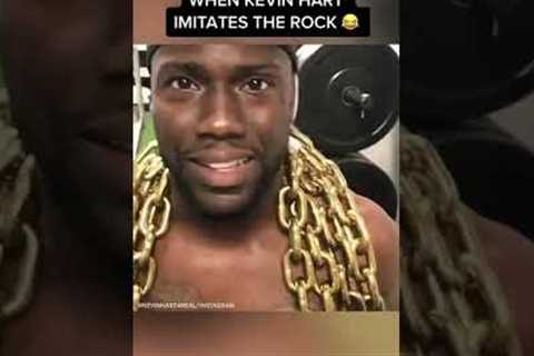 When Kevin Hart imitates The Rock after his workouts 😂👏