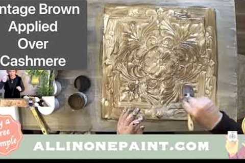 See Results Adding Antiquing Gels over Whites!