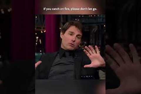 Tom Cruise gets honest about stunt safety 🔥 #letterman