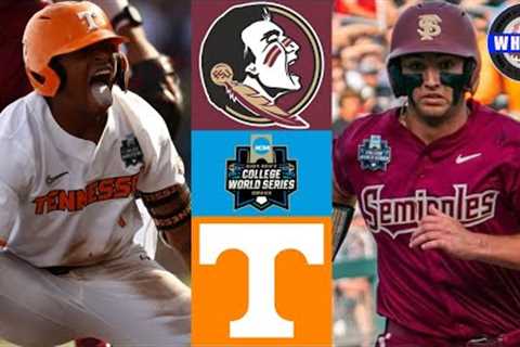 #8 Florida State v #1 Tennessee (MUST WATCH, AMAZING) | College World Series | 2024 College Baseball