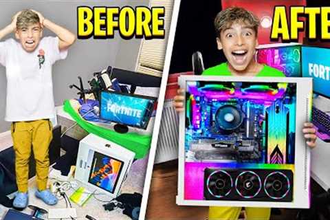 Destroying Our Son's GAMING SETUP, Then Surprising him with NEW ONE!