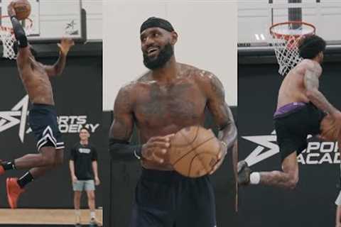LeBron James vs Obi Toppin dunk contest after workout 🔥
