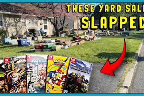Yard Sales Full of SWITCH GAMES! || Nintendo Switch Video Game Hunting!