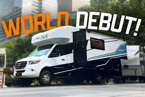 WORLD DEBUT of Grand Designs FIRST MOTORHOME! Lineage M-Class