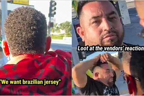 Neymar Pranks Street Vendors by Buying Brazil Jerseys at Traffic Light! As they noticed it was him😄