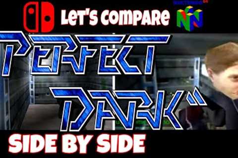 Perfect Dark Side by Side:  Switch vs. Original N64 Release