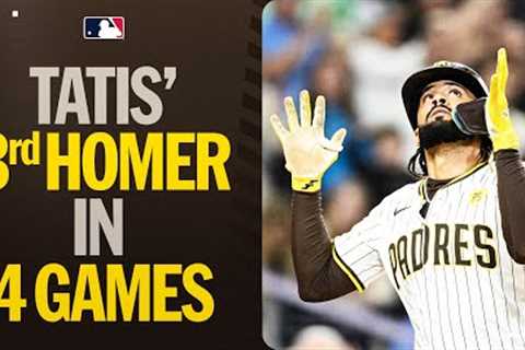 Fernando Tatis Jr. hits his 3RD HOME RUN IN 4 DAYS! (16-game hitting streak) 🔥