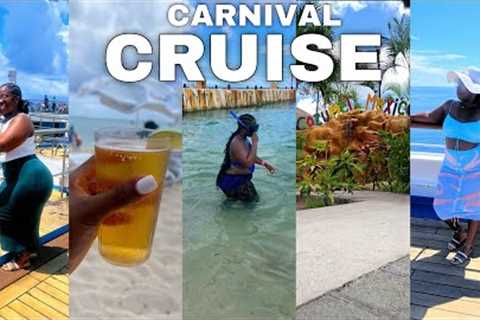 CARNIVAL CRUISE VLOG: COZUMEL MEXICO | BALCONY ROOM TOUR | SNORKELING | PLAYA MIA BEACH