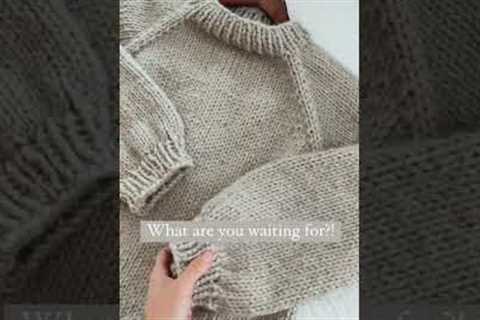 Knit this sweater with me! #knitting #knittingpattern #howtoknit