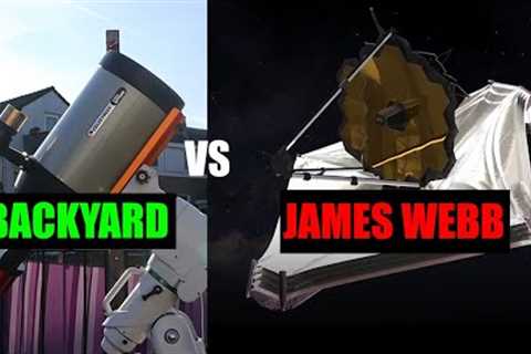 James Webb (JWST) vs. Backyard Telescope! #shorts