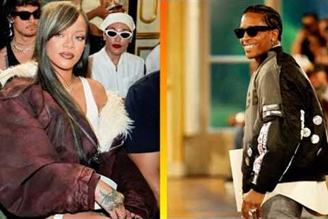 Rihanna Supports Boyfriend ASAP Rocky Fashion Line Debut In Paris!
