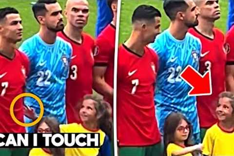 Little Girls Reaction to Meeting Cristiano Ronaldo is so Wholesome 😍❤️