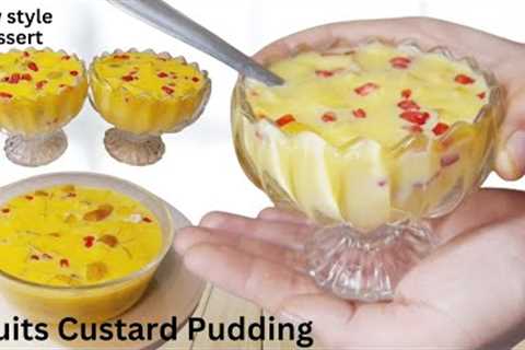 Simple and Easy Fruit Custard Pudding Recipes | Pudding Siam Dan | The Most Popular Dessert