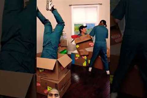 Man inside the box #unboxing #funny #prank #amazing #zachking #zachkingnewvideo