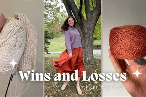 a knitting fail &amp; knitting patterns for my staple fall accessories / knitting podcast