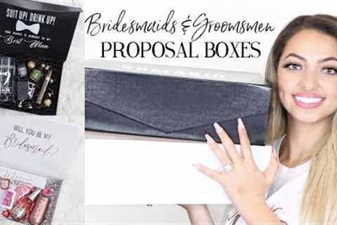 BRIDESMAIDS AND GROOMSMEN PROPOSAL BOXES | DIY &amp; Personalized Gift Ideas