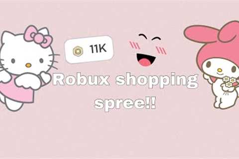 🎀🛍️ robux shopping spree 🛍️🎀 (not bragging)