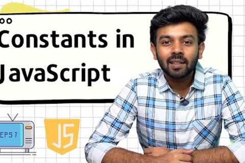 Constants in Java Script | JS for Beginners - 7 | code io - Tamil