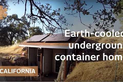 Earth-cooled, shipping container underground CA home for 30K