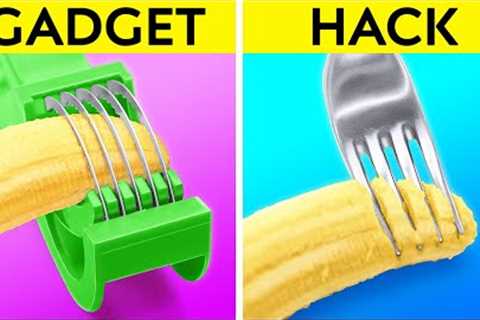 COOKING GADGETS VS DIY HACKS || Fancy Tools &amp; Smart Tricks! Cheap Crafts for the Kitchen by 123 ..