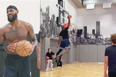 LeBron James Dunk Contest &amp; Practices For 2024 Team USA Basketball  With Bronny Including Bryce!