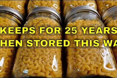 BEST FOOD TO PRESERVE FOOD FOR LONG TERM - NO SPECIAL TOOLS OR EQUIPMENT NEEDED