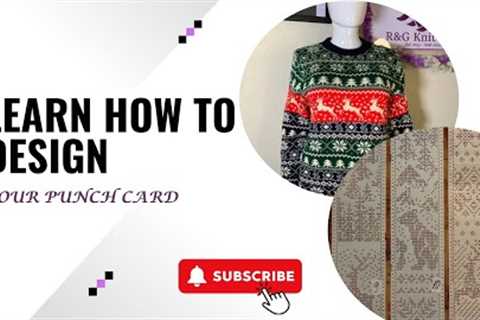 HOW TO MAKE PUNCH CARDS FOR MACHINE KNITTING| PUNCH CARD ON THE KNIT MACHINE | CHRISTMAS PUNCH CARD