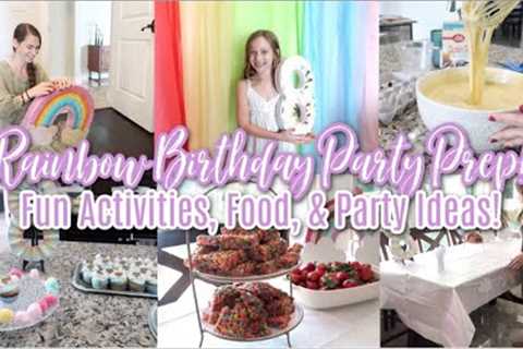 Rainbow Birthday Party Prep! Fun Activities, Food, &amp; Party Ideas for Birthday Party! Eleanor is ..