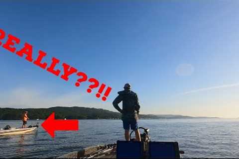 CONFRONTATION during bass fishing tournament on Lake Guntersville