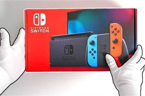 Nintendo Switch V2 Console Unboxing (New and Improved) + Astral Chain Collector's Edition