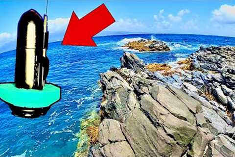 I Tossed! A Fishing Camera Off These Rocks And Saw Some Crazy Things