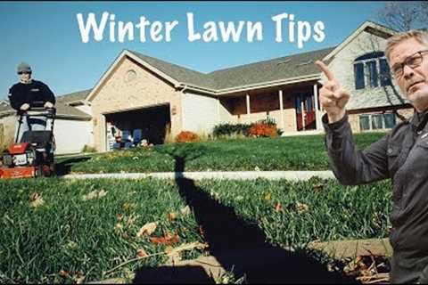 Fall Lawn Fertilizer // WINTERIZER and Late Fall Lawn Tips // ALL GRASS TYPES // Thrower' Down