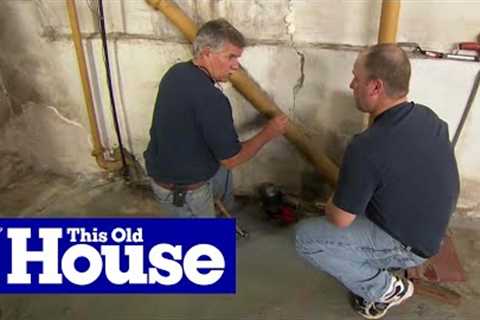 How to Repair a Crack in a Concrete Foundation | This Old House