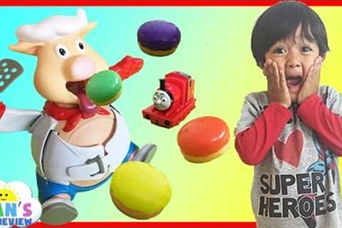 Pop The Pig Family Fun Game for kids with Egg Surprise Toys